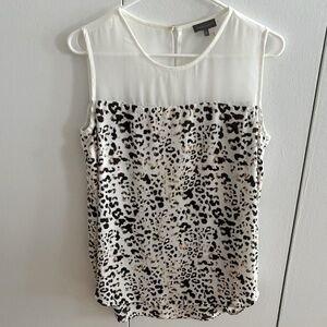 Vince Camuto Animal Print Sleeveless Blouse
